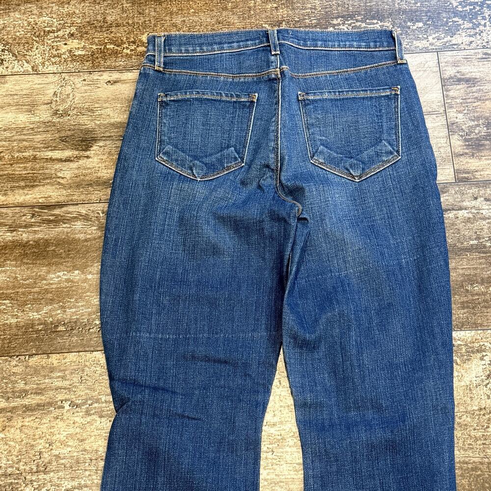 L'Agence Jeans Womens 27 Blue Sada Cropped‎ Slim Distressed Raw Hem Denim NEW - Picture 9 of 13